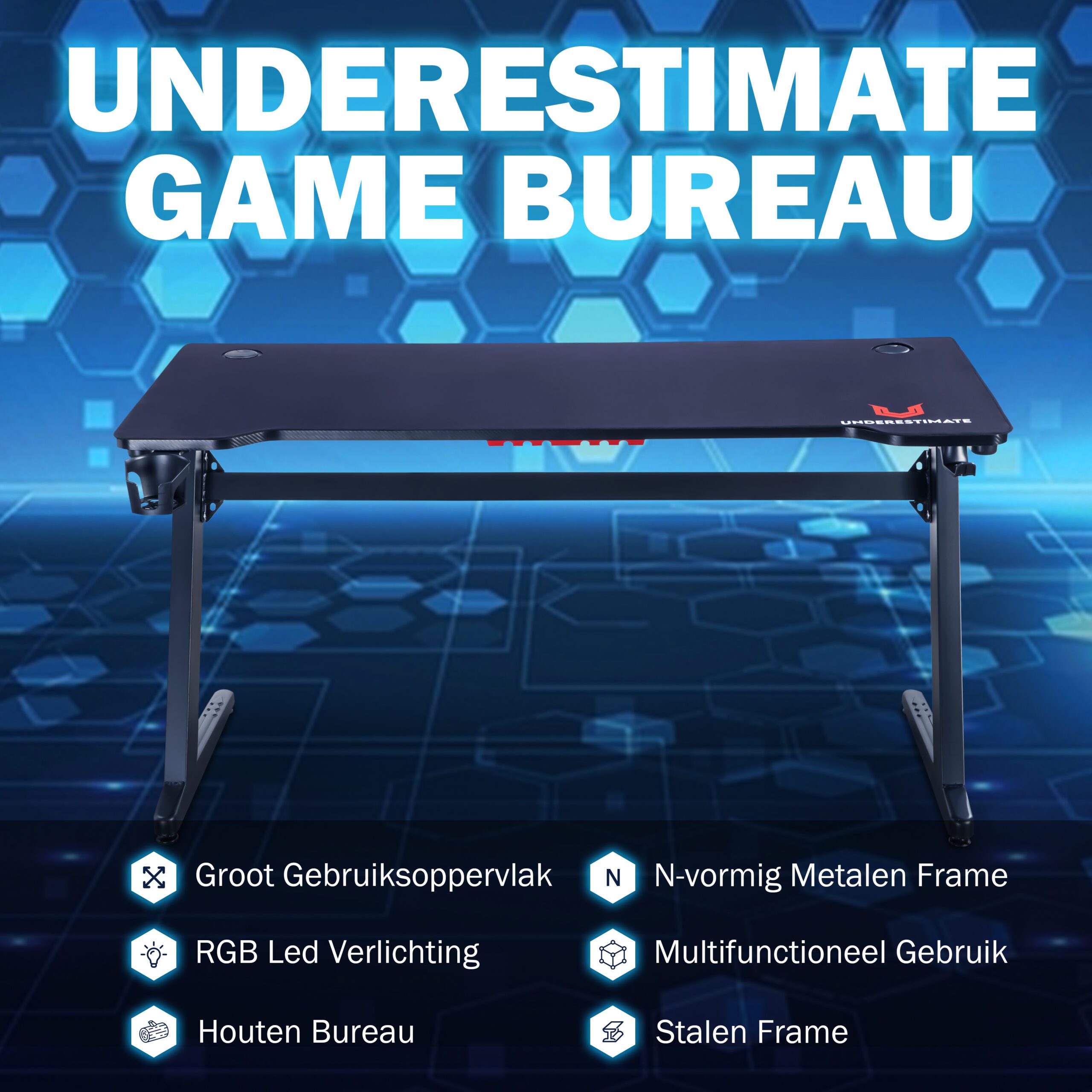Gaming Bureau met LED Verlichting